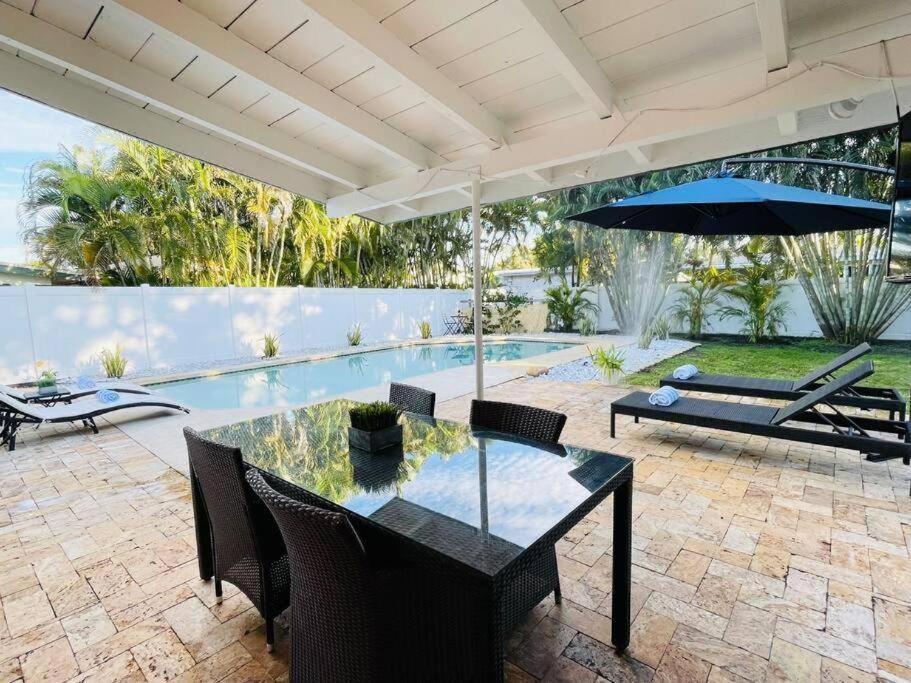 Tropical Oasis House Private Pool Family Yard Fort Lauderdale Exterior foto