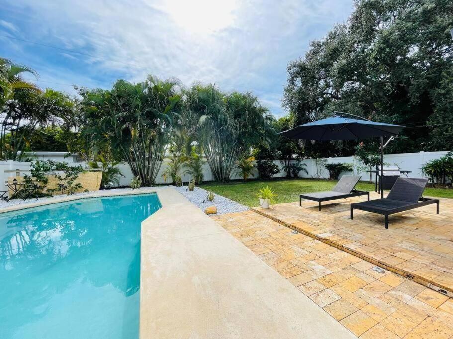 Tropical Oasis House Private Pool Family Yard Fort Lauderdale Exterior foto
